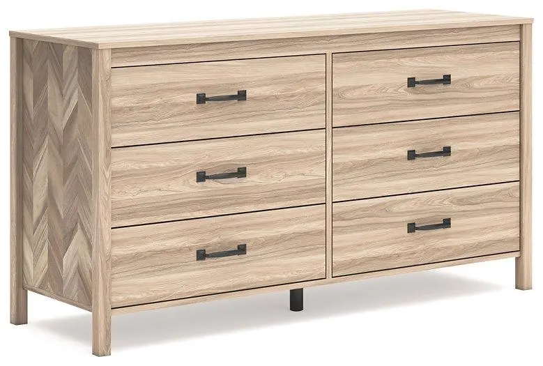 Battelle Dresser Modern 6-Drawer Storage Cabinet Bedroom