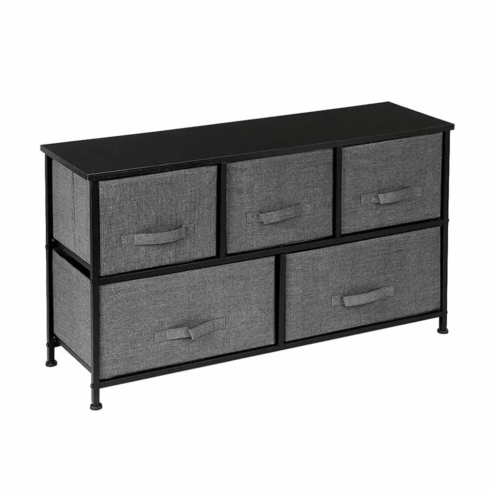 Extra Wide Dresser Storage Tower Sturdy Steel Frame and Wood Top Bed Bath & Beyond