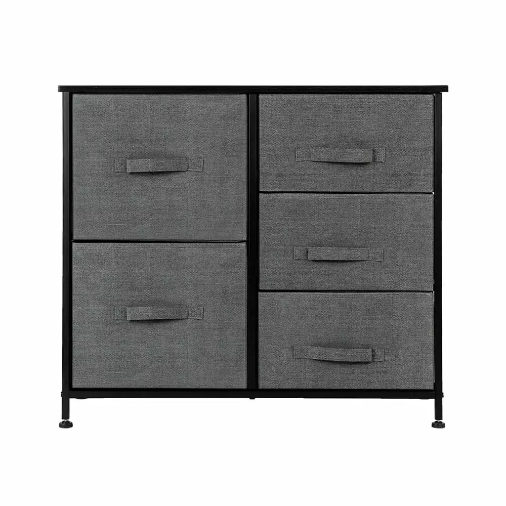 Furniture Storage Tower Unit Dresser 5 Drawers Grey Bed Bath & Beyond
