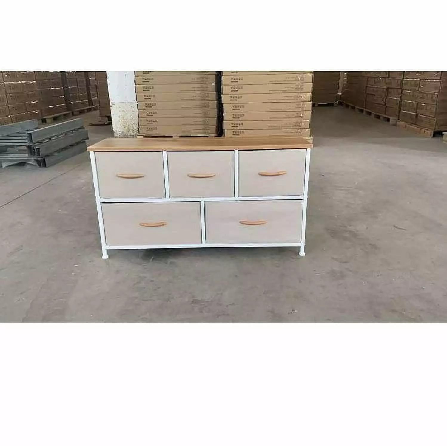 Bigroof Dresser Closet 5 Drawers - Wide Chest Drawers, Fabric Dresser Bedroom, Living Room