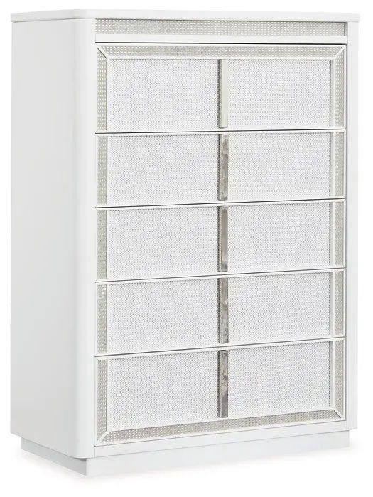 Chalanna Chest Drawers - Modern 5-Drawer Dresser Bedroom Storage
