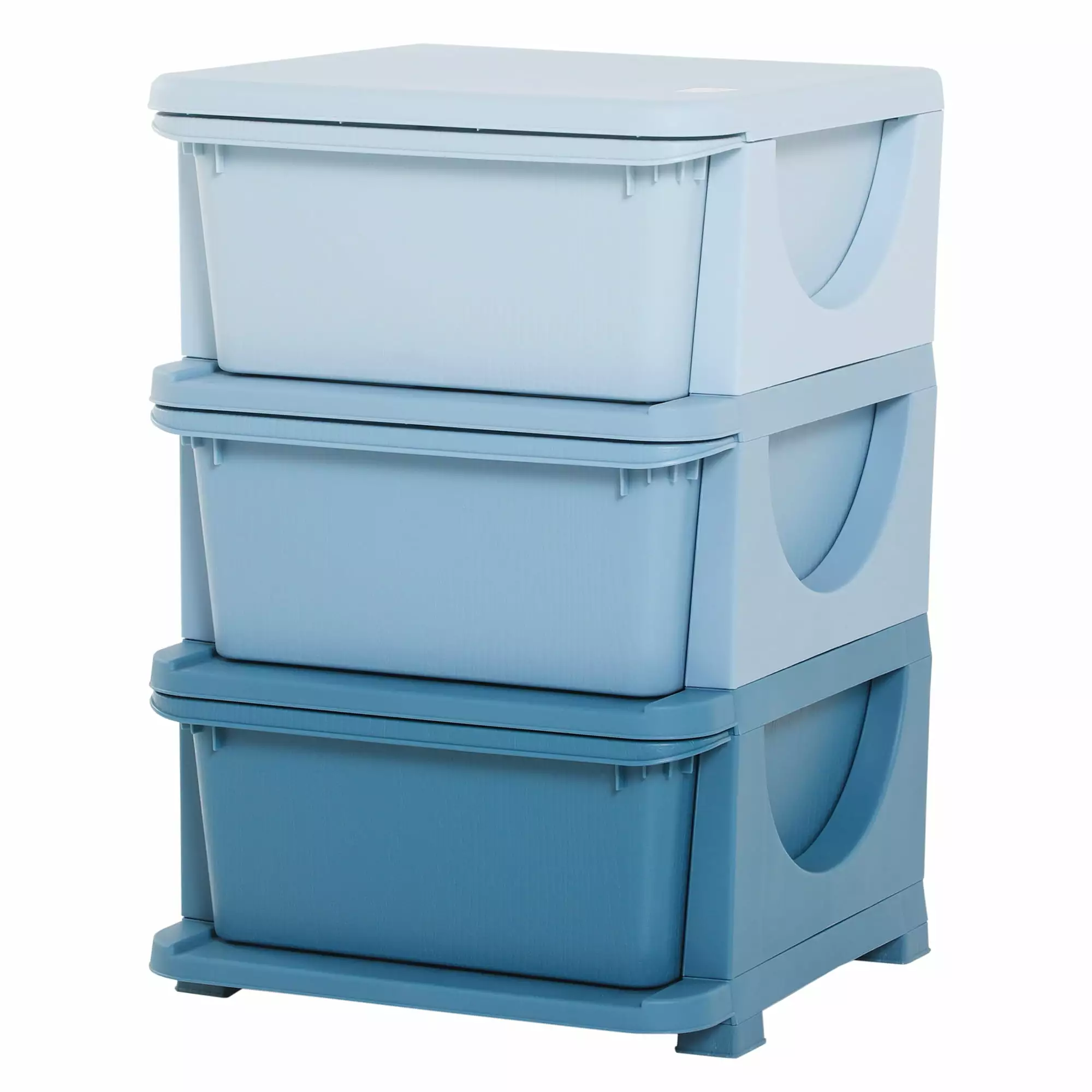 DeeHome 3 Tier Kids Storage Unit Dresser Tower Drawers Bedroom Nursery
