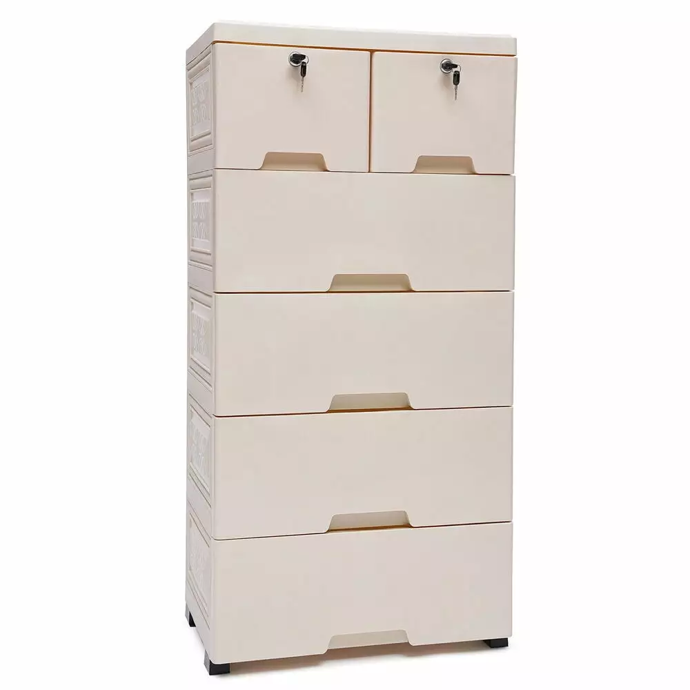 6-Drawer Dresser Storage Chest Closet Cabinet Clothes Toys Arranger GardenBliss