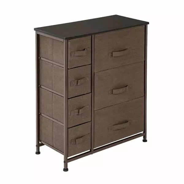 HAOAN 7-Drawer Fabric Bin Dresser Storage Tower Bedroom Closet Office