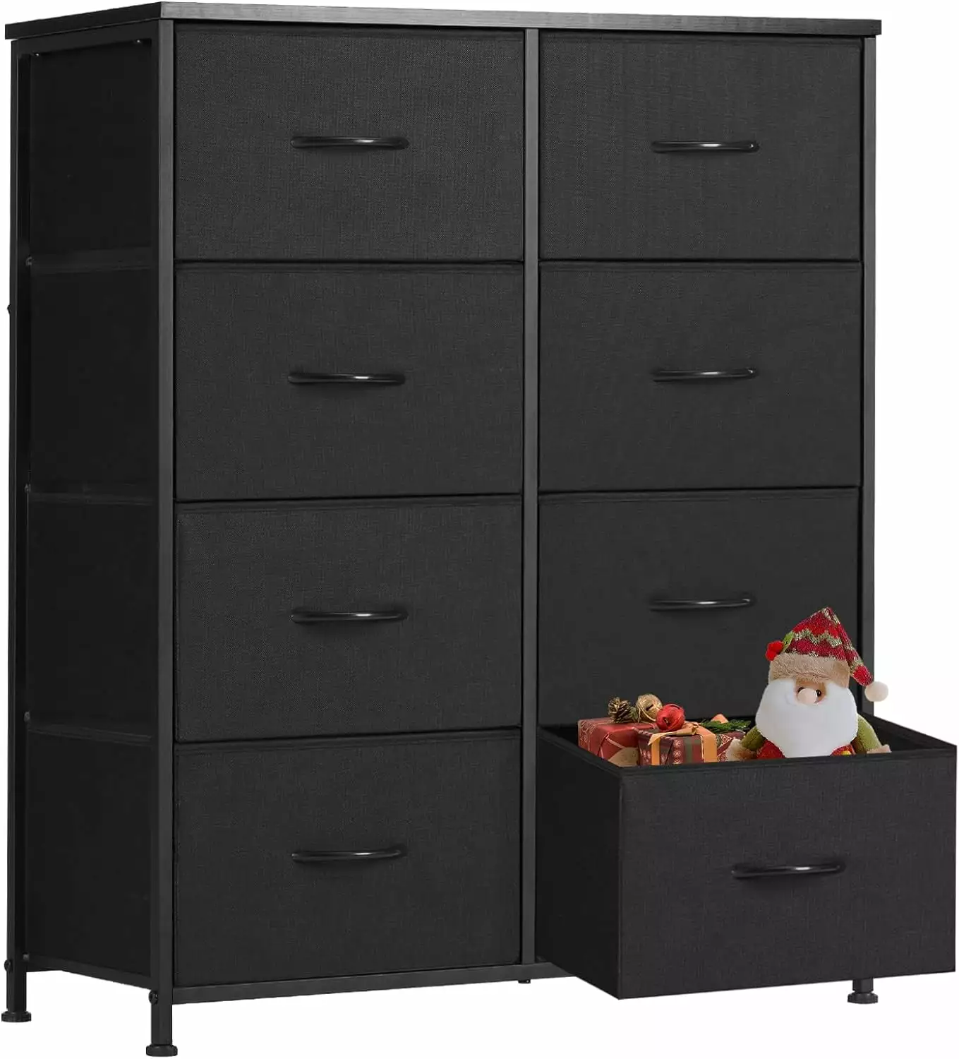 Tall 8-Drawer Dresser Bedroom - Fabric Storage Tower Steel Frame jq01