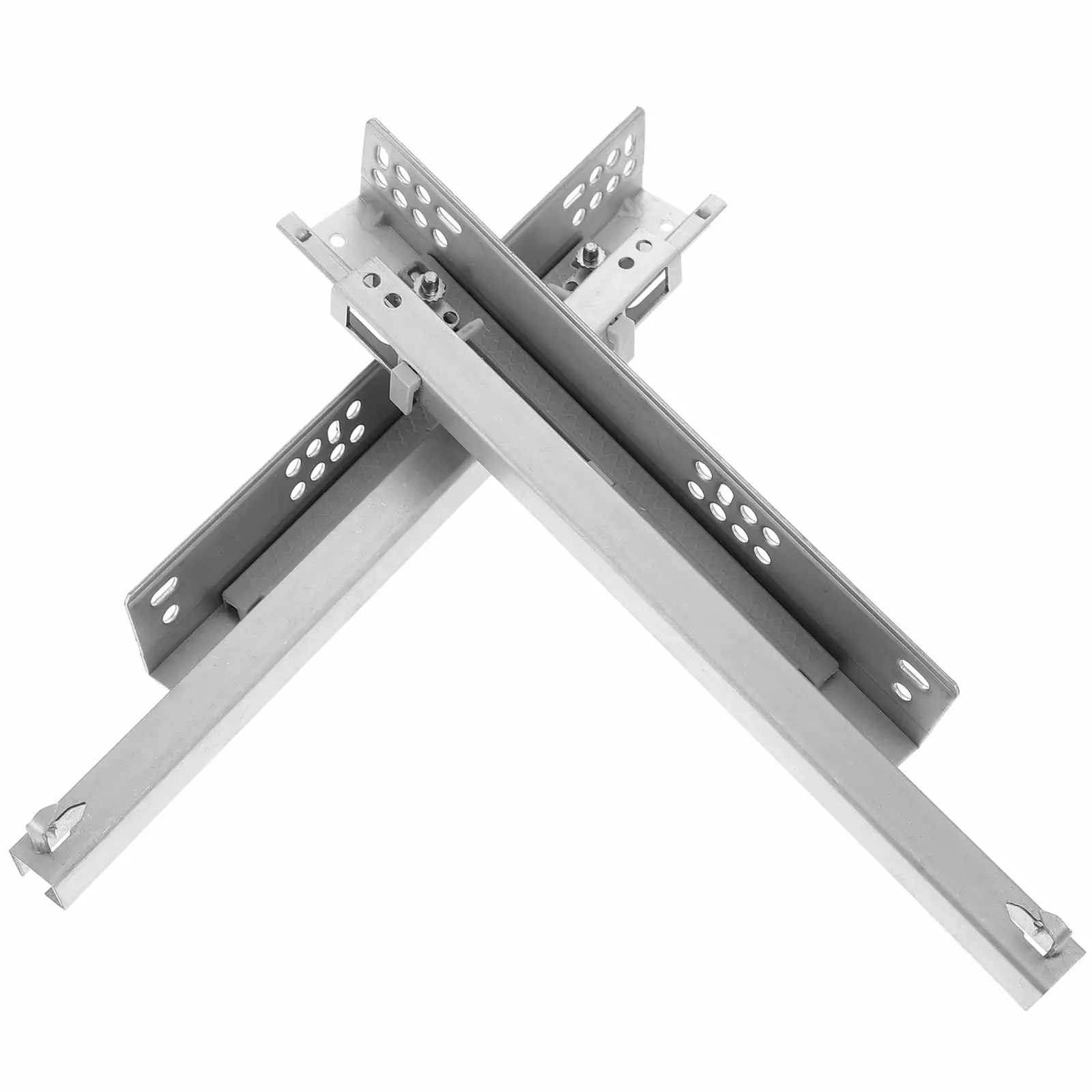 Drawer Hidden Slides Dresser Cold Rolled Steel Side Mount Heavy Duty Dressing Table 2 Pcs NOBRAND