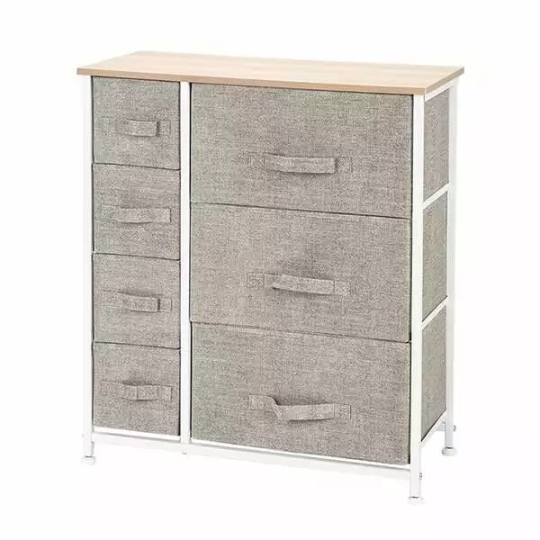 7 Drawer Dresser Furniture Storage Tower Unit Bedroom Hallway Closet RoseChic