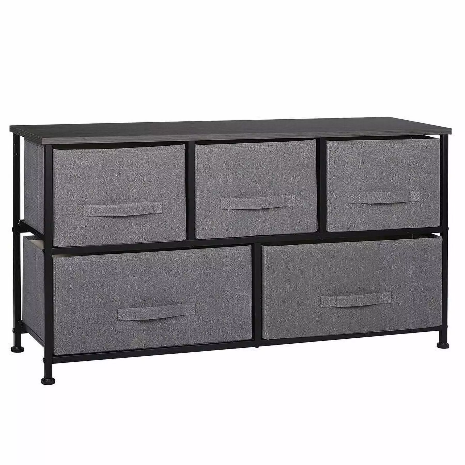 Graphite Grey Closet Dresser Metal Frame Drawer Organizer Segawe