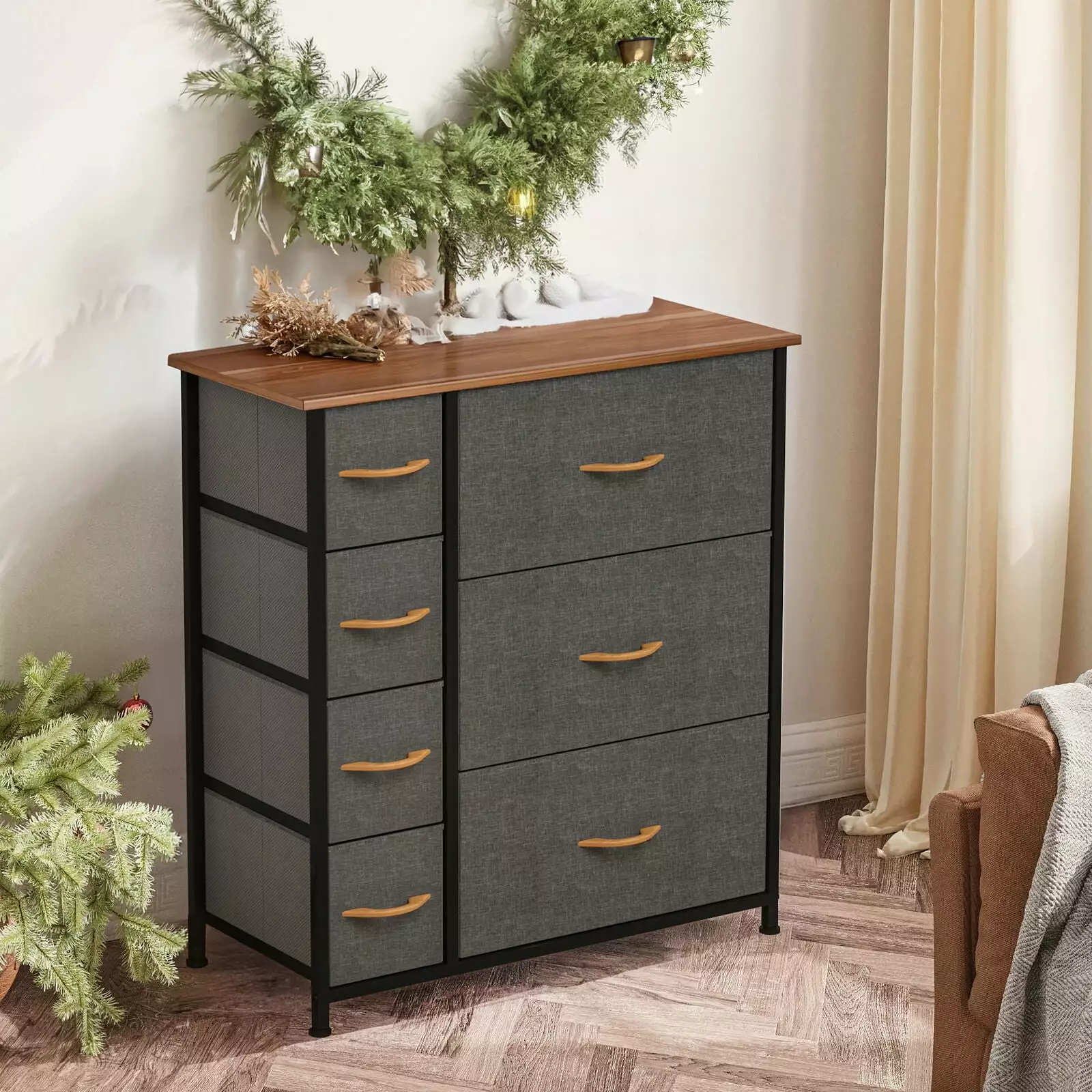 7 Drawer Dresser Storage Organizer Bedroom Living Room Closet Chest Tower UNBRAND