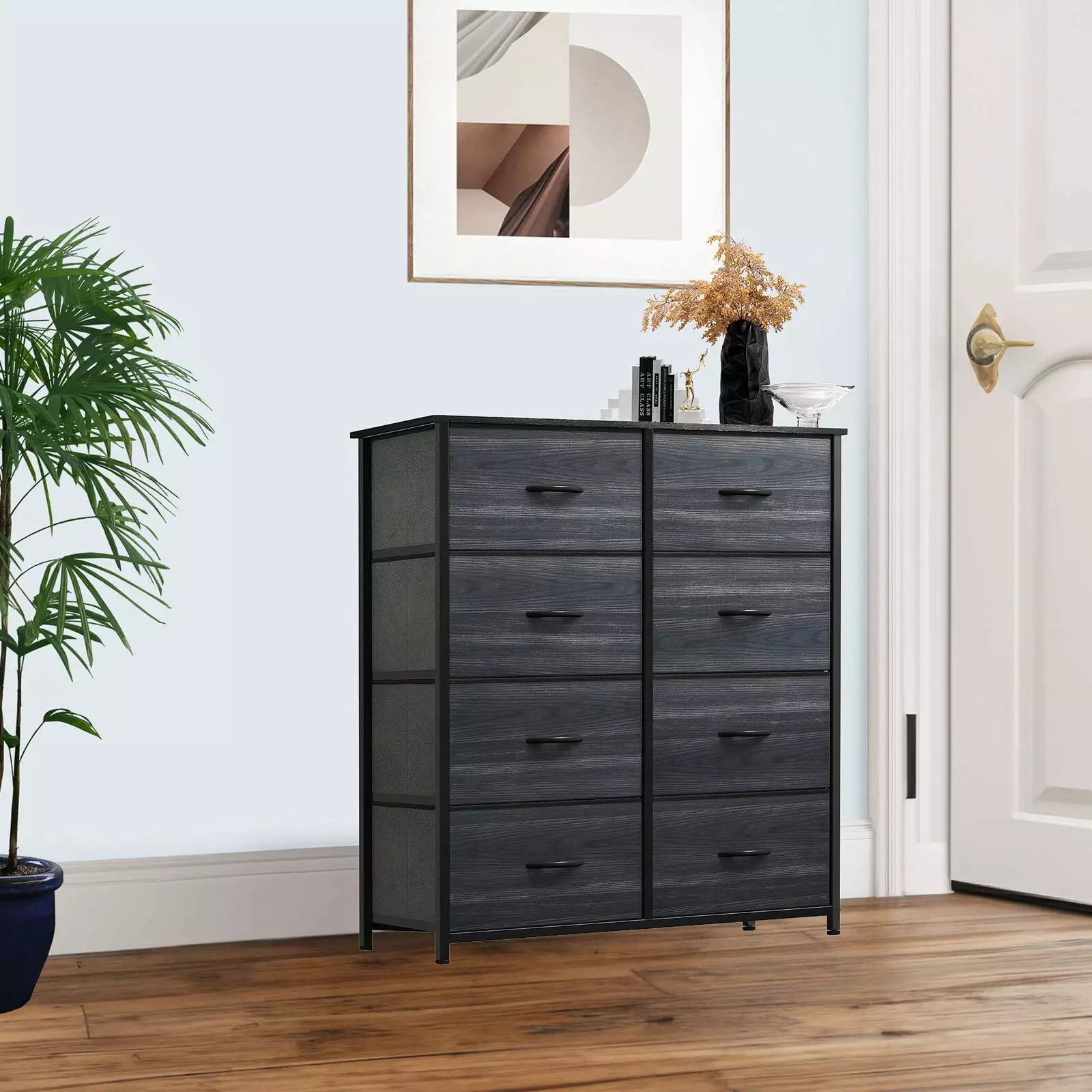 8 Drawers Dresser Nightstand Chest Arranger Storage Bedroom Cabinet UNBRAND