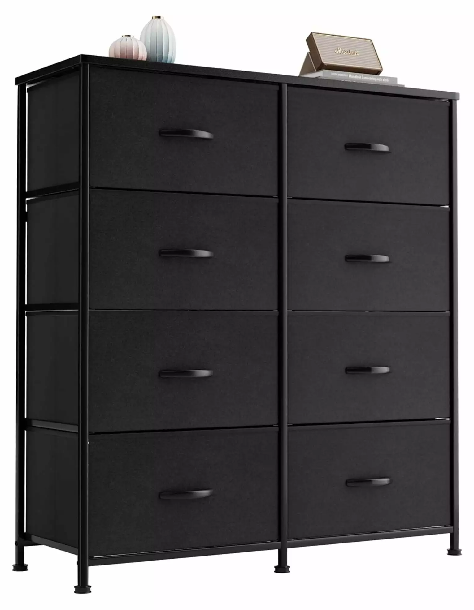 Zengpin 8-Drawer Dresser Bedroom - Wide Chest Drawers Fabric Bins