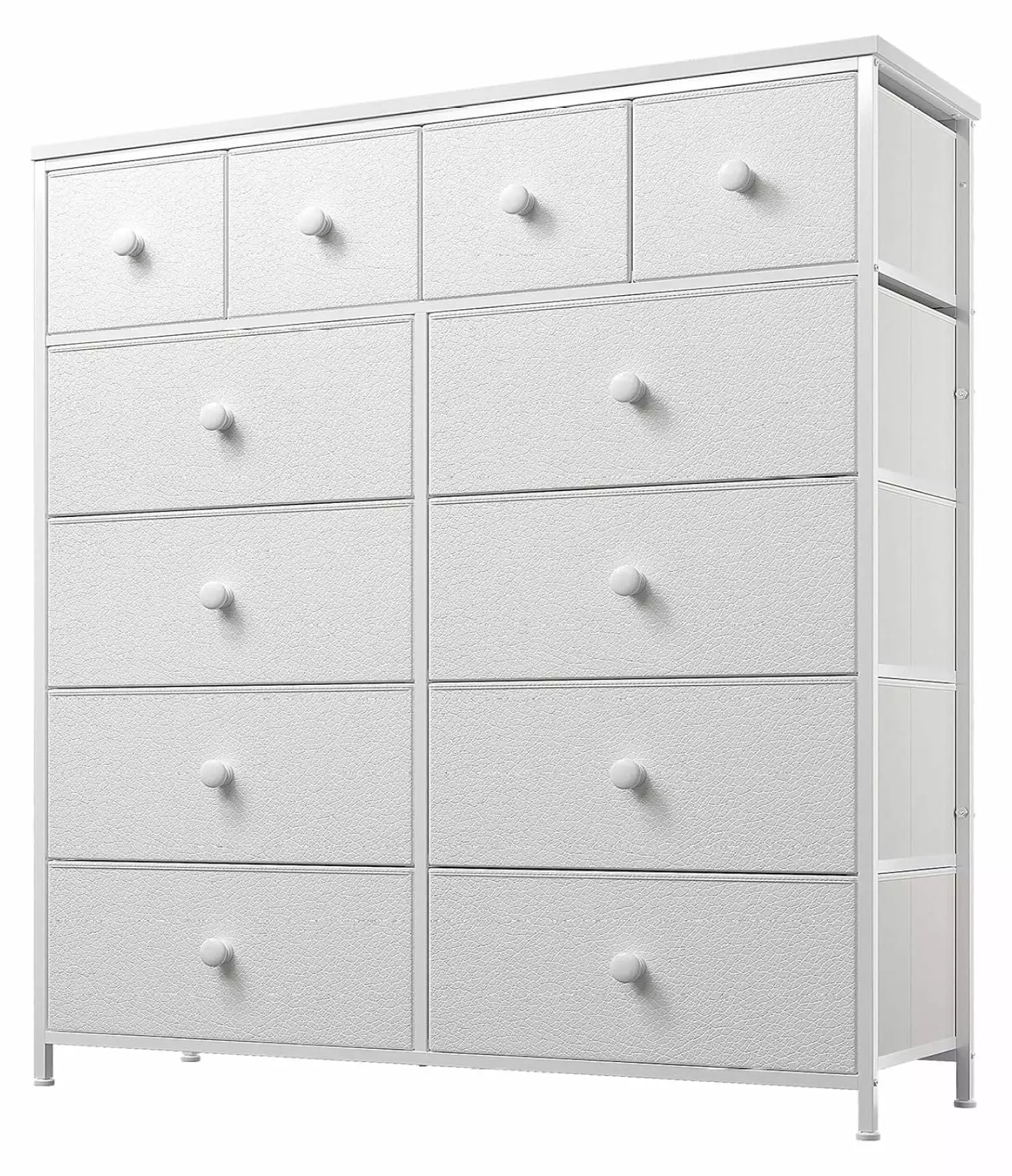 ZHAOTONG White 12 Drawer Tall Dresser Bedroom Girls Nursery Closet