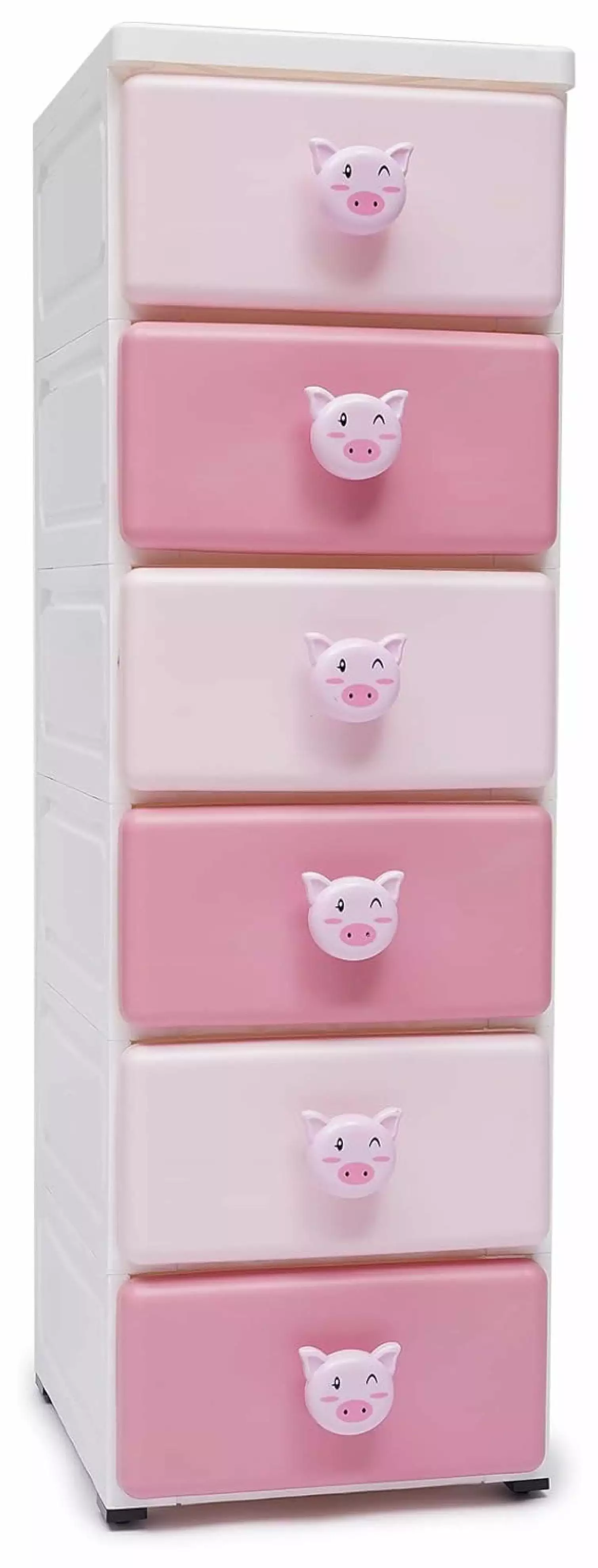 ZJINJIN Plastic Cabinet 6 Drawer Storage Dresser Small Closet Organizer