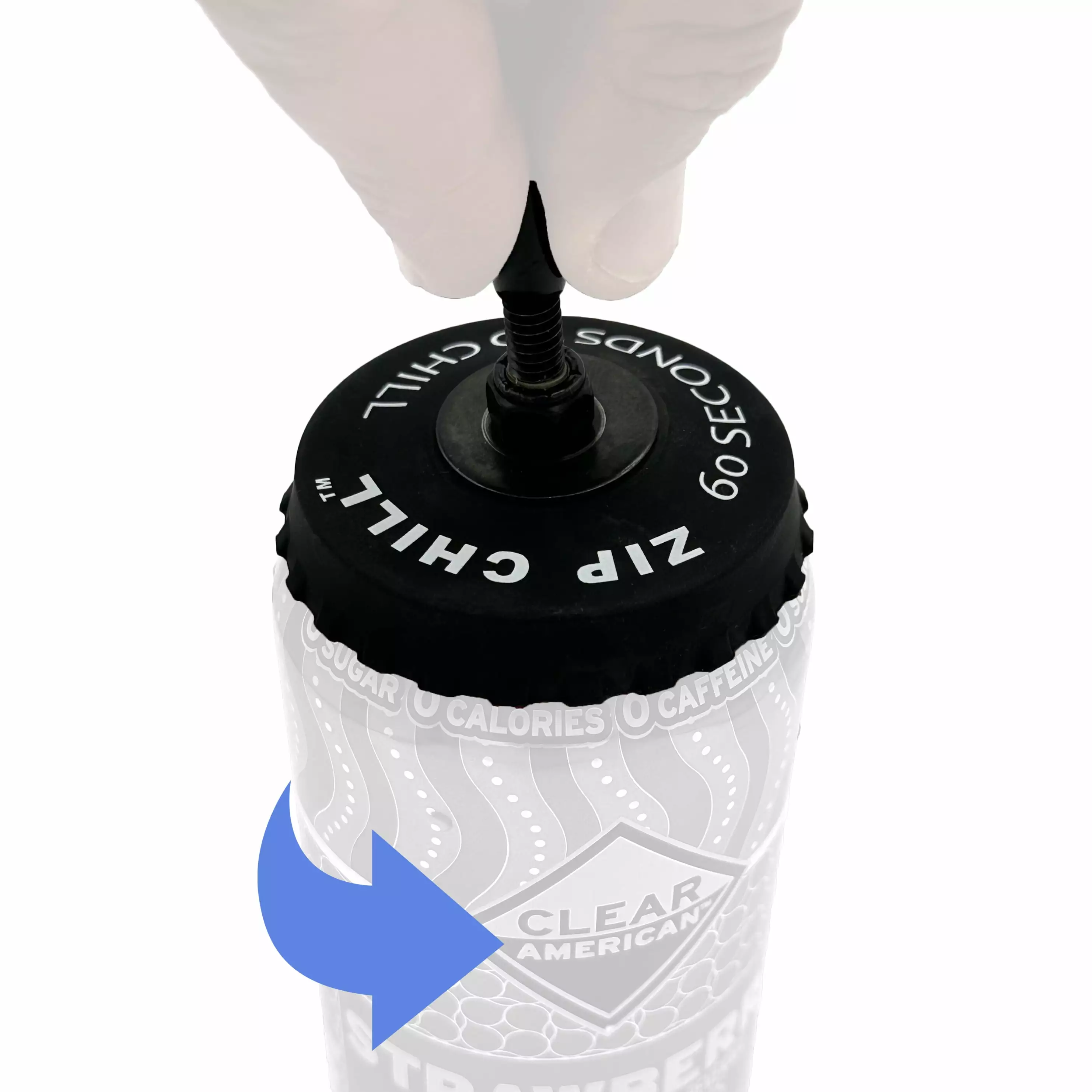 ZipChill Instant Beverage Cooler Universal Can Chiller Beer and Soda