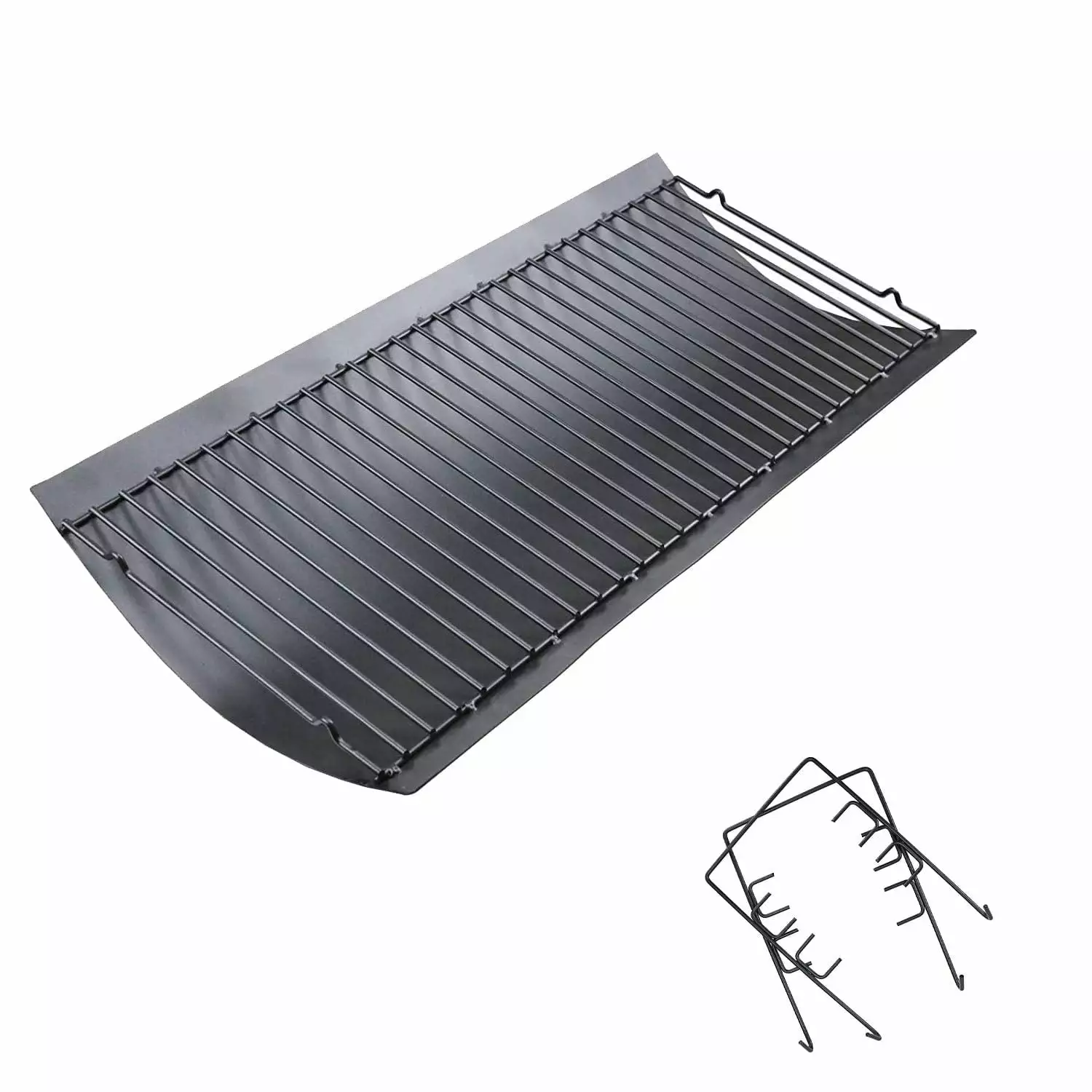 27 Ash Pan Drip Pan Chargriller Charcoal Grills Charbroil Replacement 2pcs Fire Grate Hanger