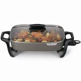 Electric Ceramic Skillet 16-Inch Nonstick Cooking Pan Presto