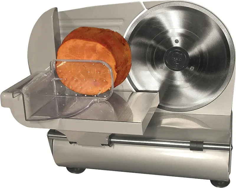 Quiet Operation Weston 61-0901-W Electric Meat Slicer, Stainless Alloy, Silver