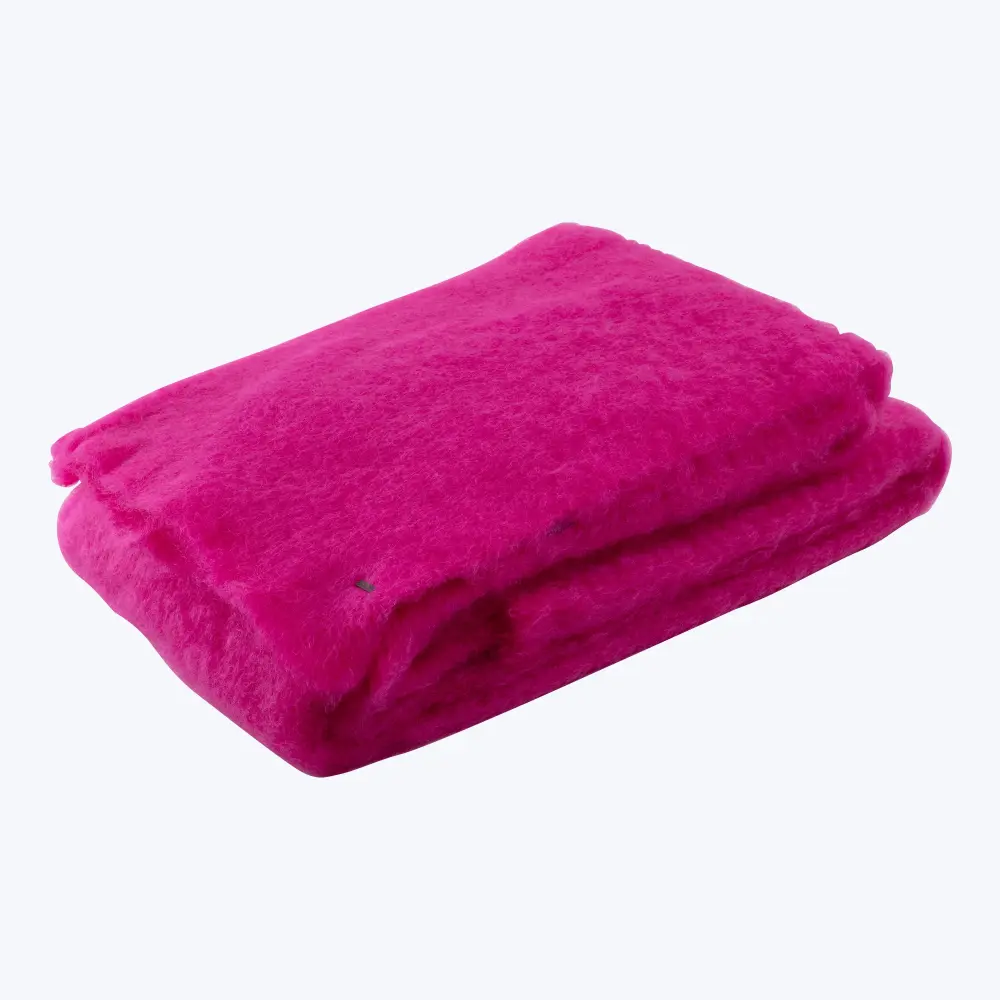 Mohair Throw, Fuchsia | All-Season Comfort
