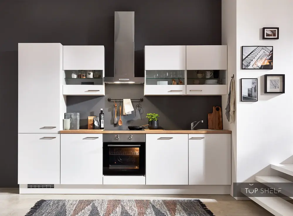 nobilia elements small built- kitchen Gotha chalk 300 cm complete kitchen - buy online