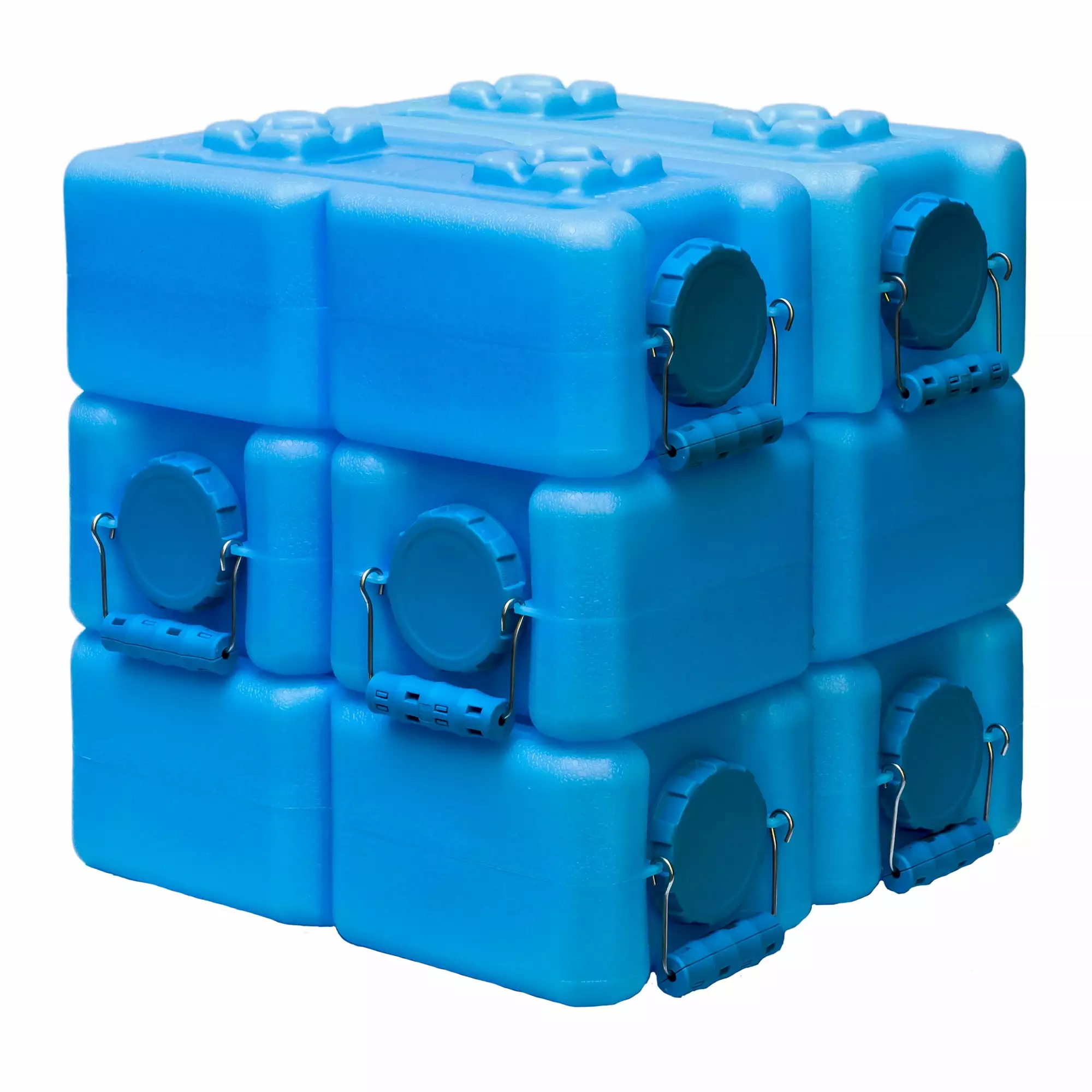 WaterBrick Stackable Water and Food Storage Container - 3.5 Gallon 6 Pack Emergency and Outdoor Use
