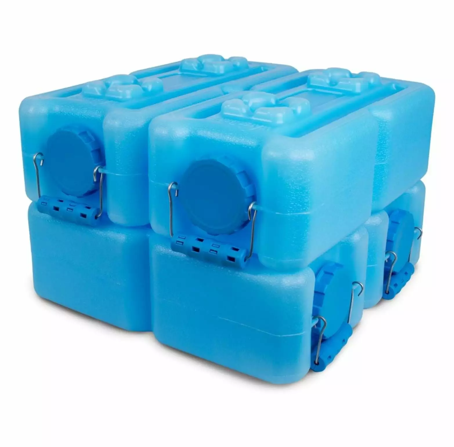 International Water Storage Containers Emergency Water Storage 6-Pack Stackable 3.5 Gallon Water Container Bricks