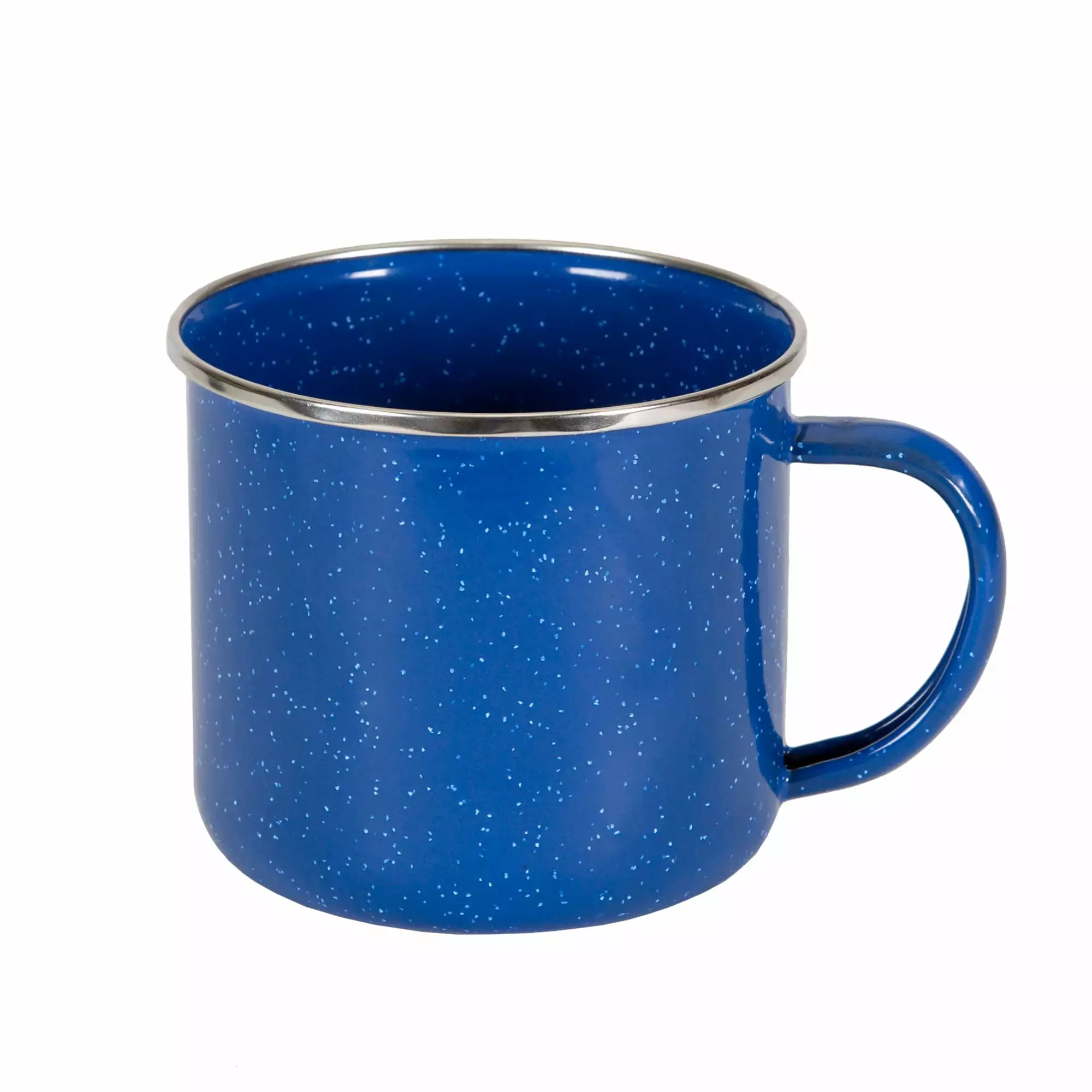 Stansport 24 Ounce Enamel Coffee Mug Blue Durable Camping Drinkware