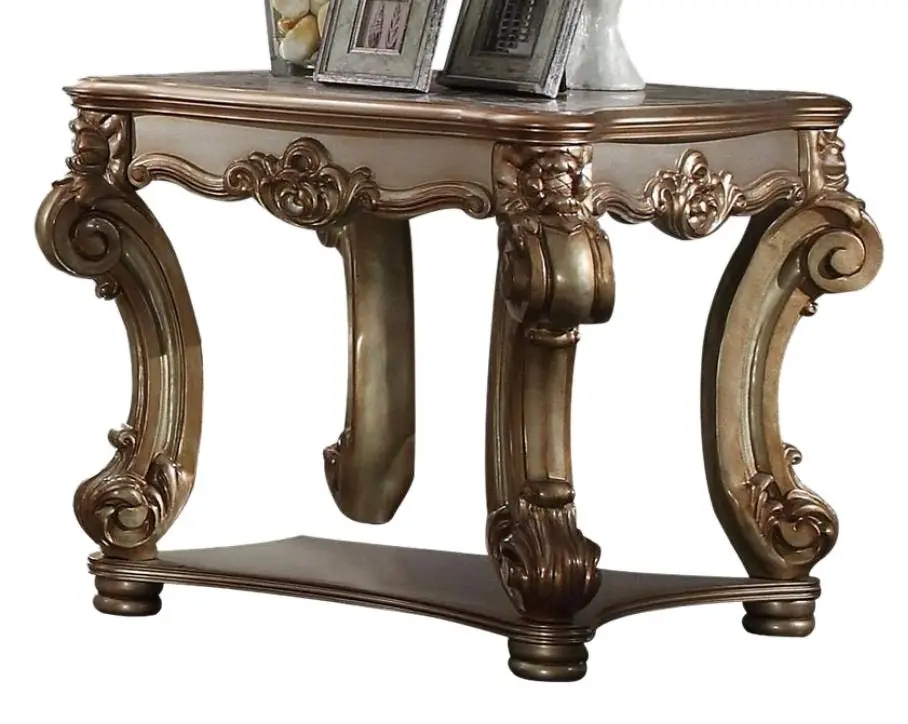 Acme Vendome Gold Patina End Table 83121 - Modern Home Decor