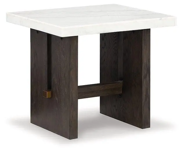 Burkhaus End Table - Modern Side Table Living Room