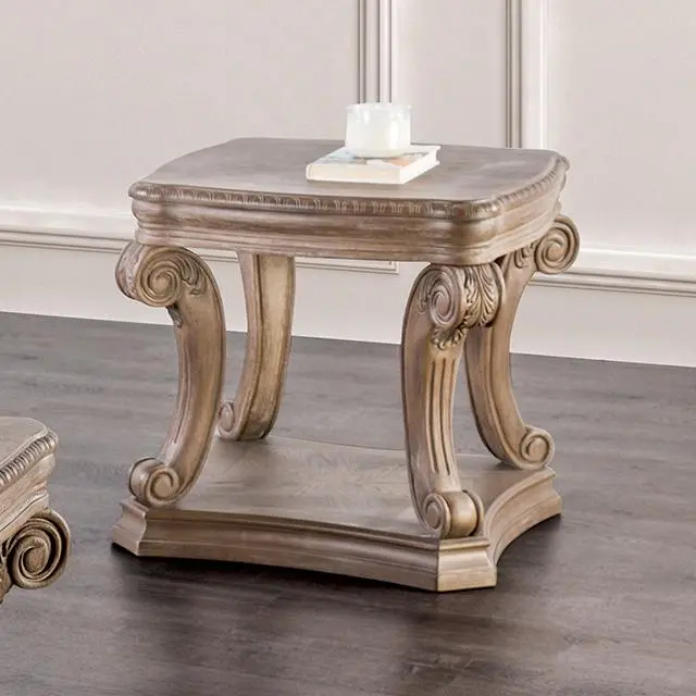 Seven Oaks Wooden End Table Shelf
