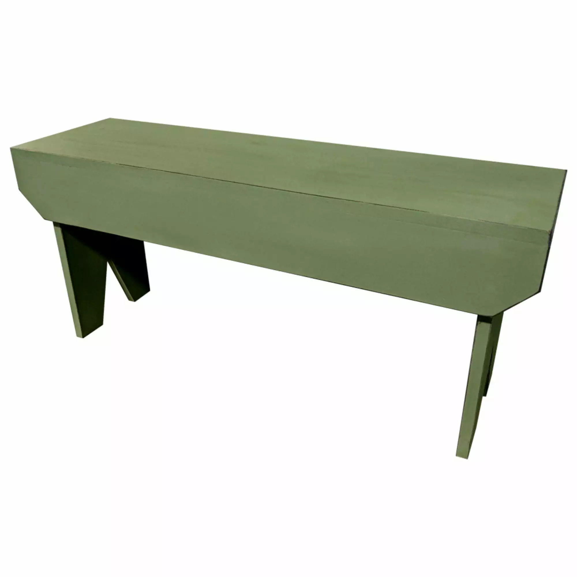 Contemporary Home Living 3 Foot Distressed Sage Green Modern Style Simple Bench Benches