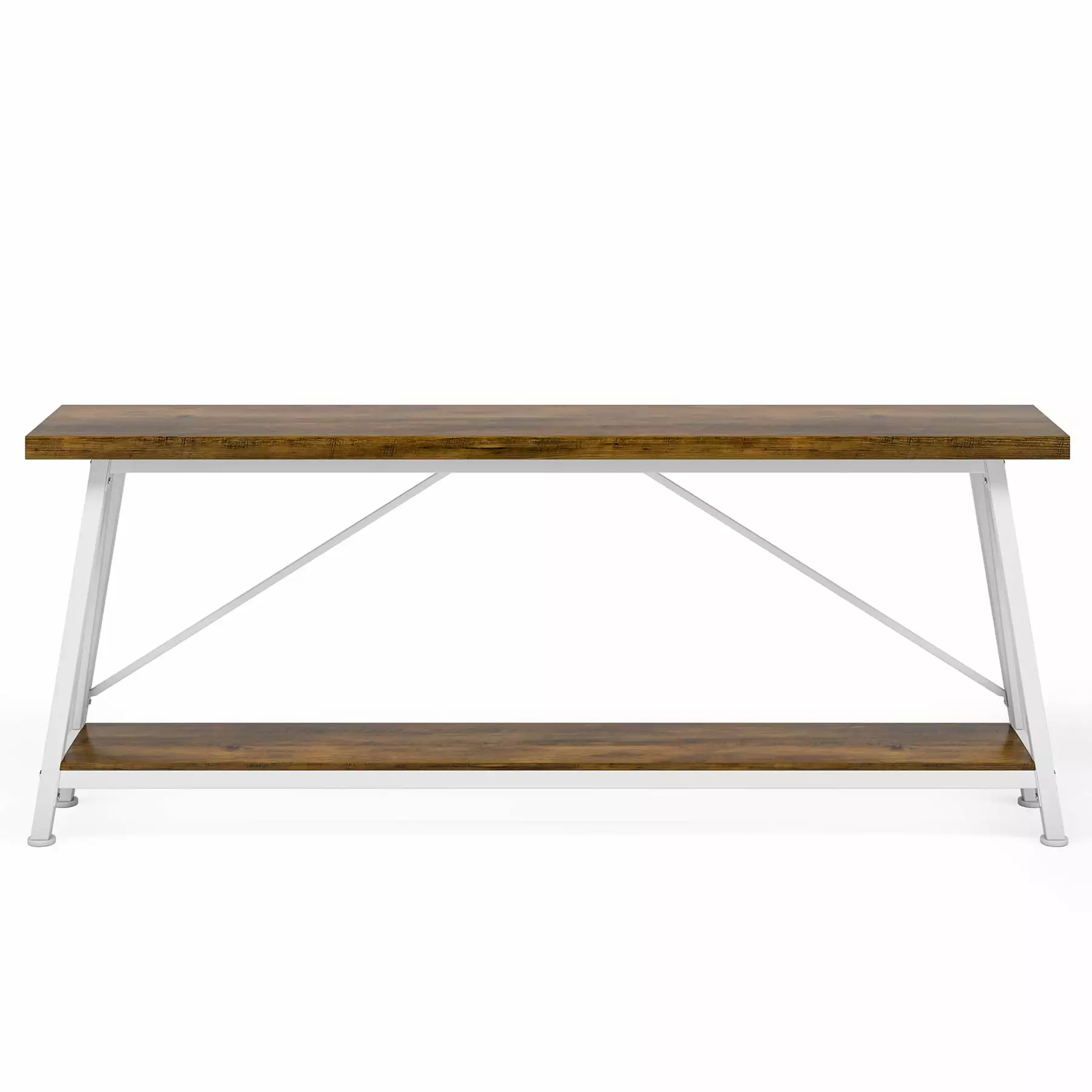 Kepooman Entry Table Narrow Console Table Living Room Hallway Corridor White Console