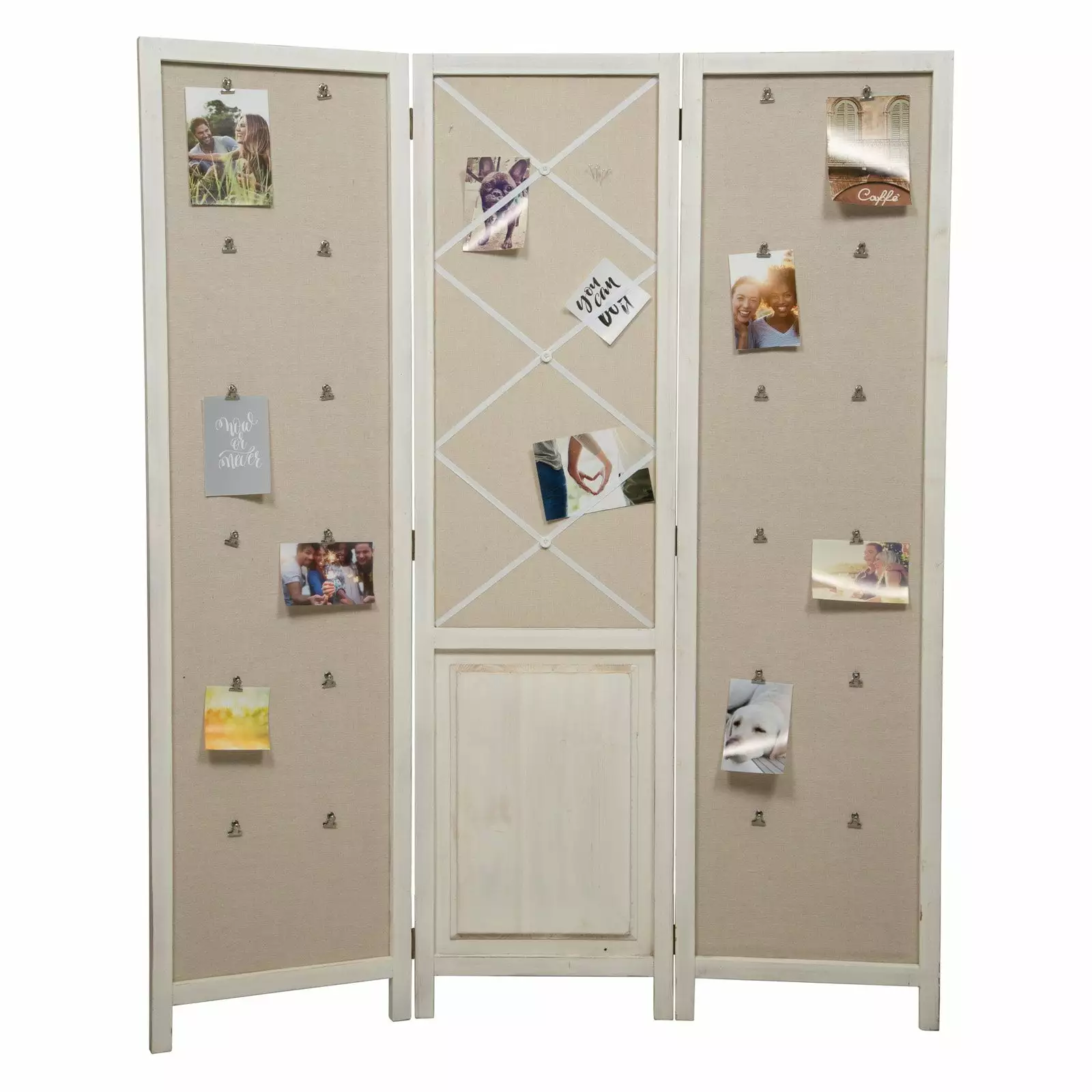 Pinnacle Frames 3 Panel Room Divider Fabric Panel and Clips Pinnacle Frames and Accents