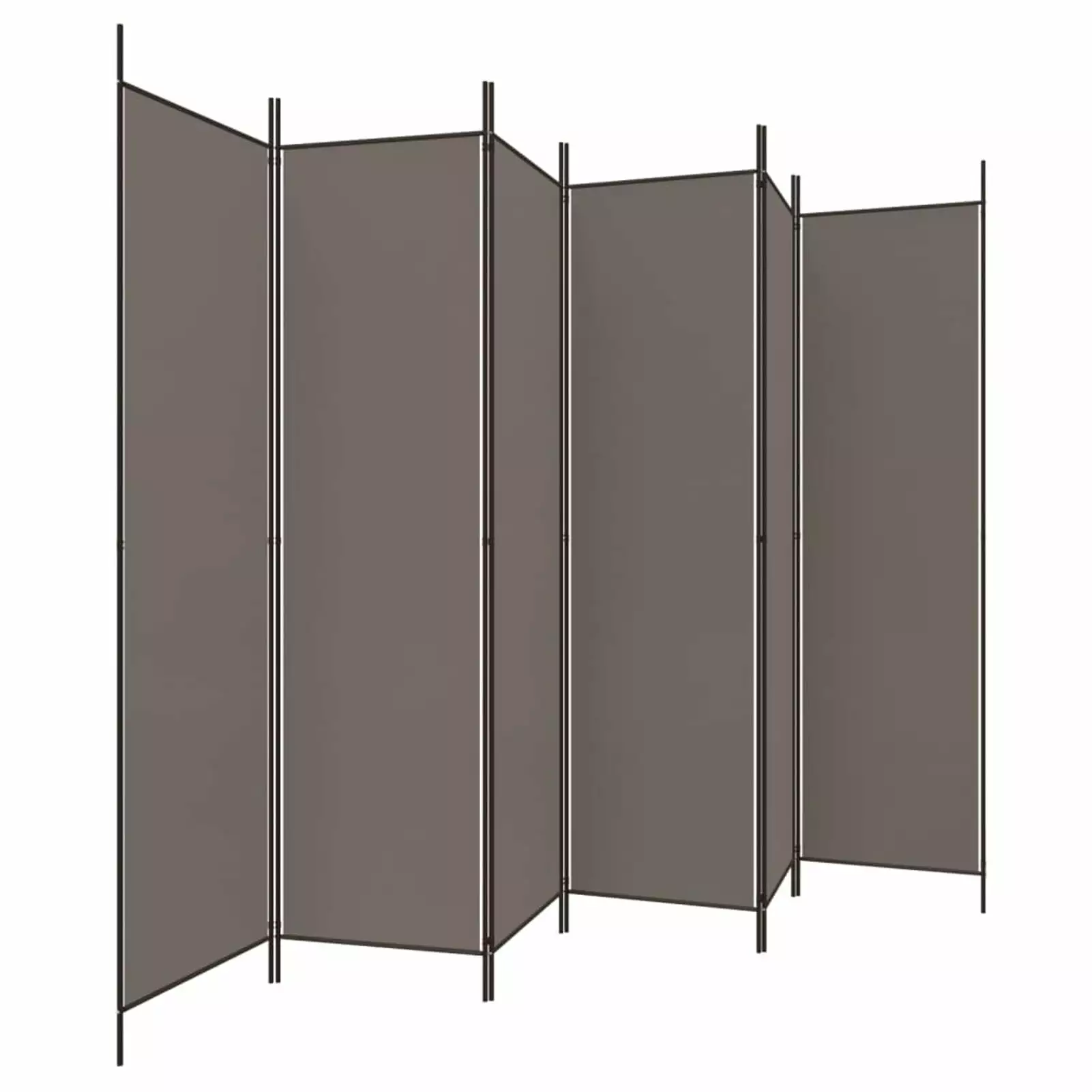Andoer Fabric Room Divider 6 Panel 118.1x78.7 Travel Friendly Office Bedroom Dorm Decor Screen