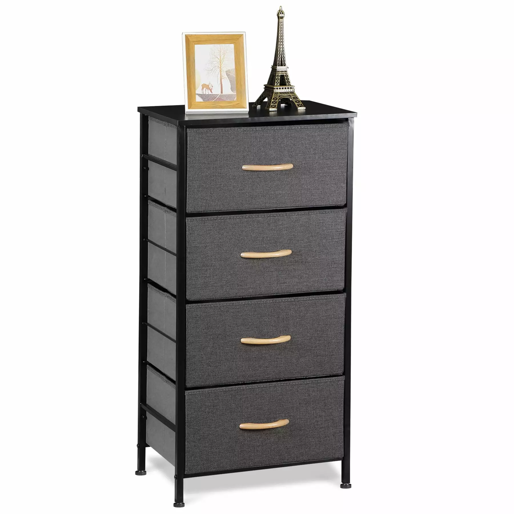 ZENSTYLE 4-Drawer Fabric Storage Tower Arranger Unit Home Entryway