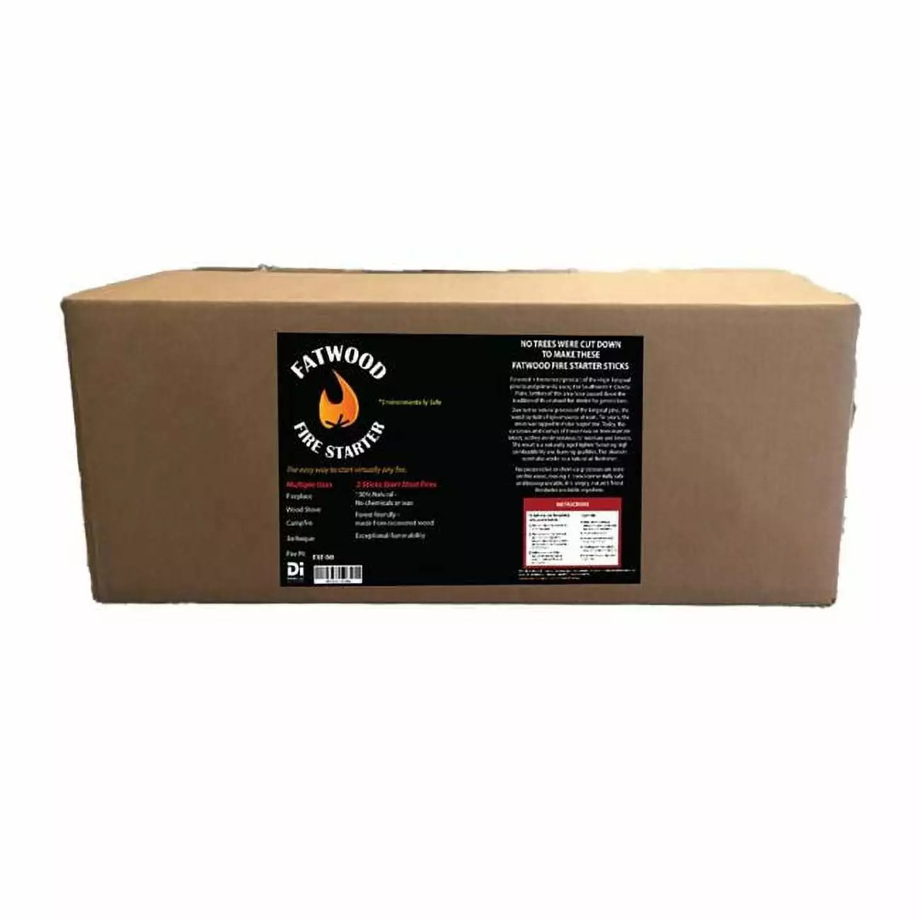 Dagan FAT-50P 50 lbs Fatwood Firestarter Box Natural Pine Fire Starter