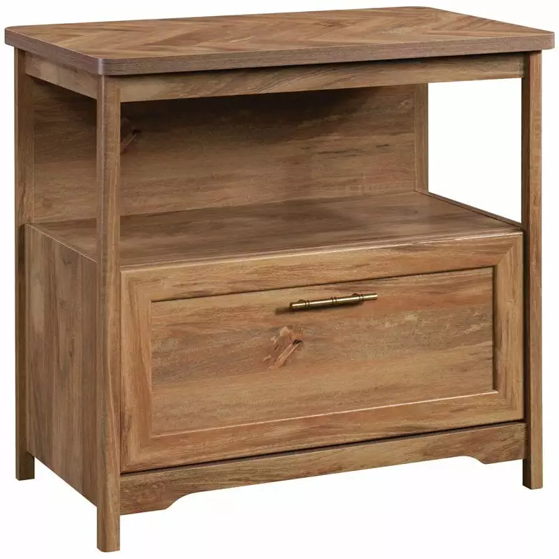 UrbanPro Coastal Engineered Wood Lateral File Cabinet Natural Finish Modern Office Storage
