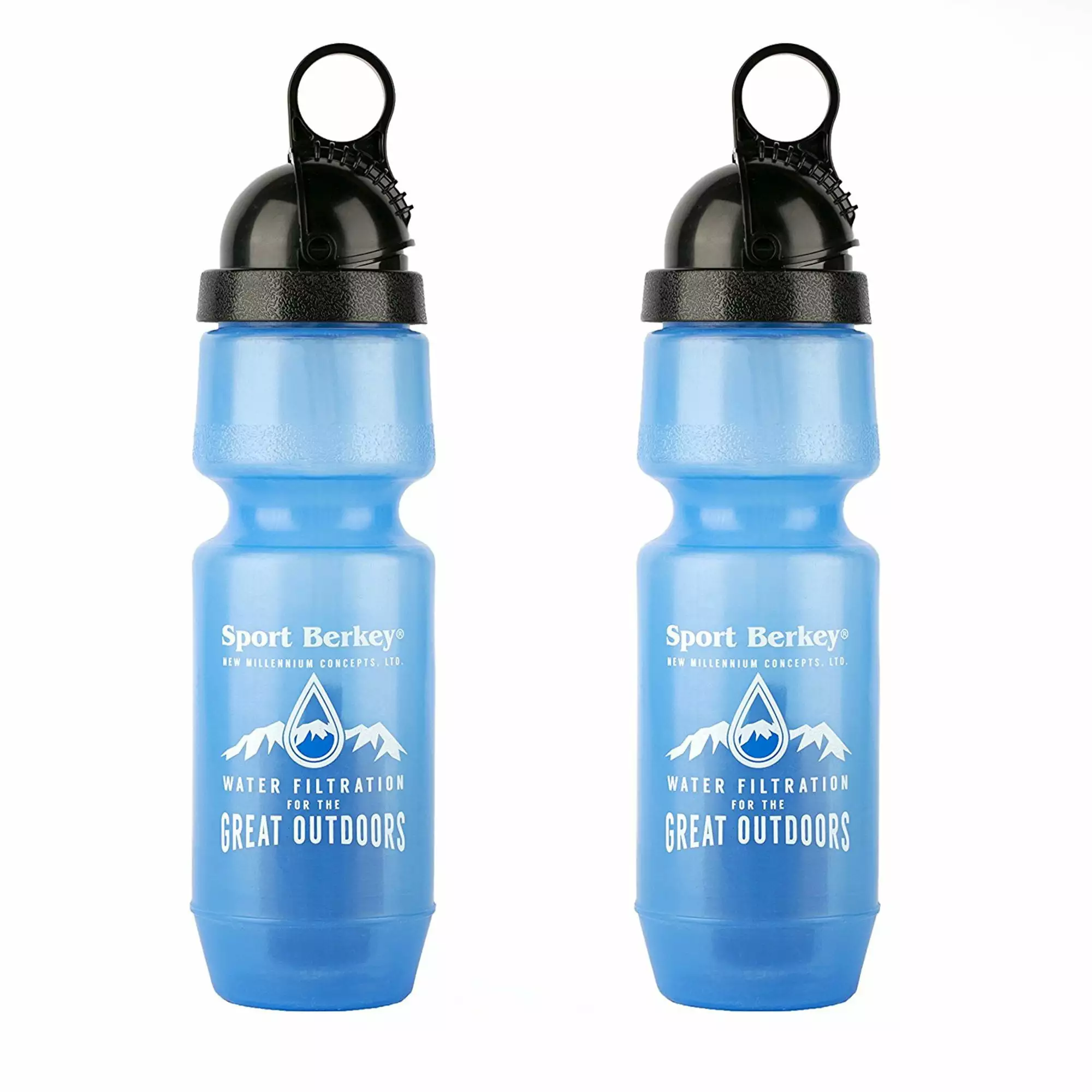 2 Pack Berkey Sport Filtered Water Bottle 22oz BPA Free Portable