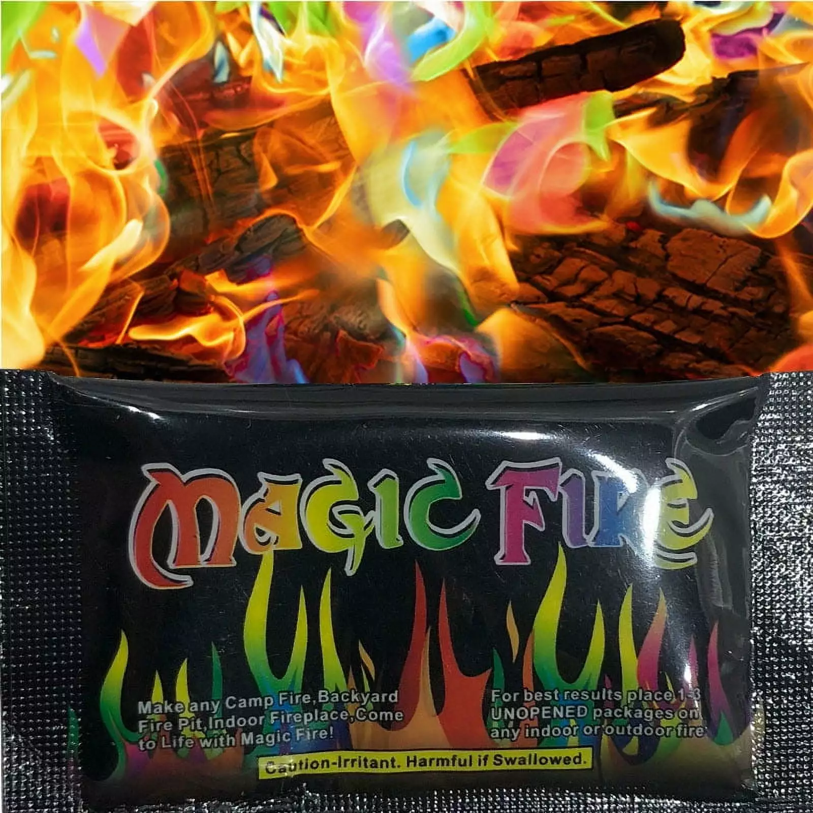 SDJMa Fire Color Changing Packets Long Lasting Flame Color Changer Campfires Fire Pits Fireplaces 1 oz
