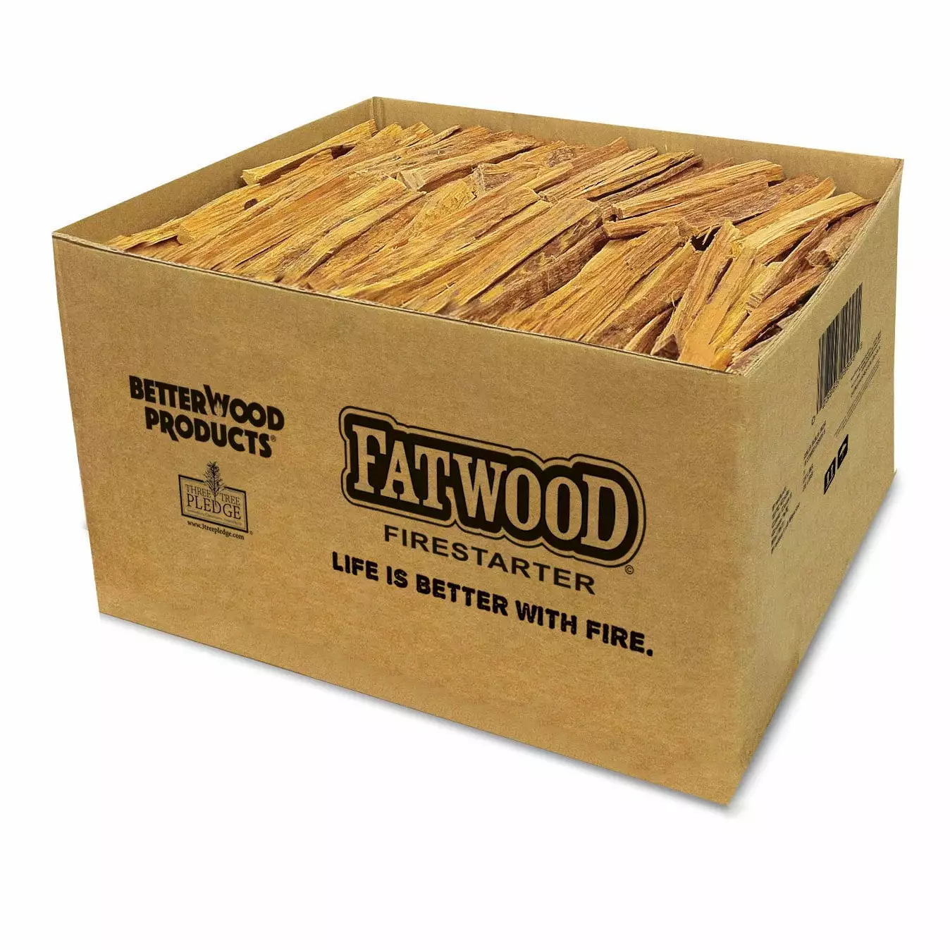 Better Wood Products Fatwood Fire Logs Wood Fire Starter 25 Pounds Indoor Outdoor Use