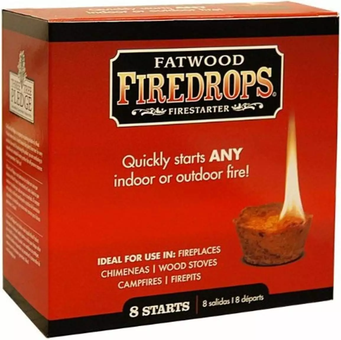 Better Wood Products Fatwood Firedrops Firestarters 8-Count