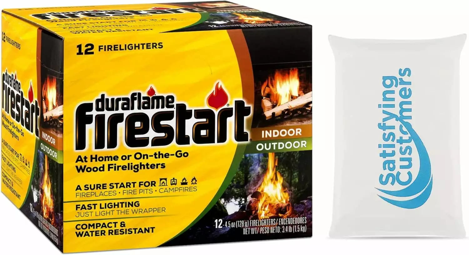 Duraflame 04841 Firestart Indoor Outdoor Firelighters 4.5 Oz 12-Count