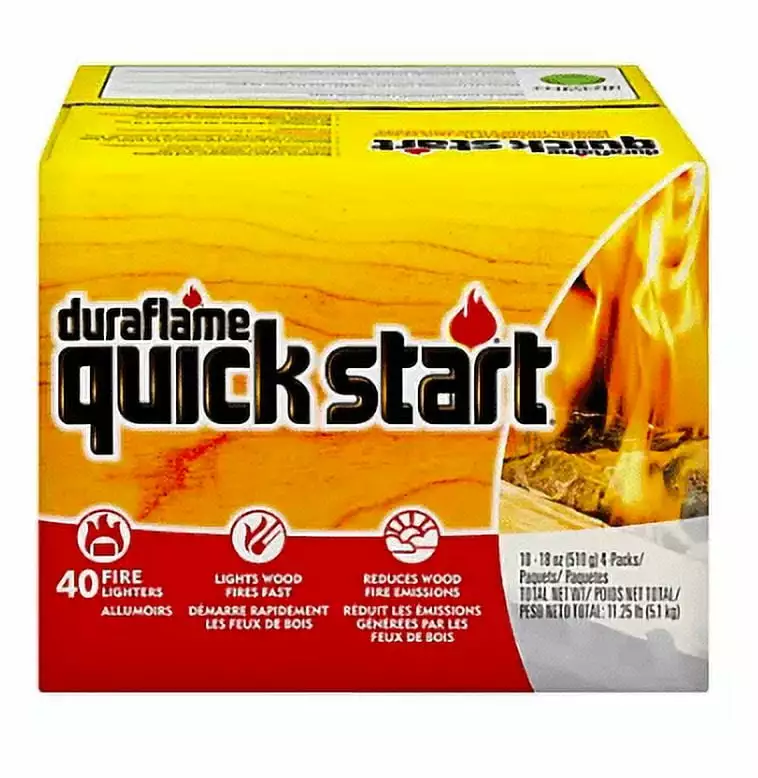 Duraflame Quick Start Firestarters 40-Pack Indoor and Outdoor Fires