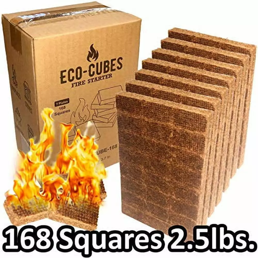 EasyGo Product Eco Cubes Fire Starter Squares Great Lighter Chimney Charcoal Grill Fireplace Campfire Pellet