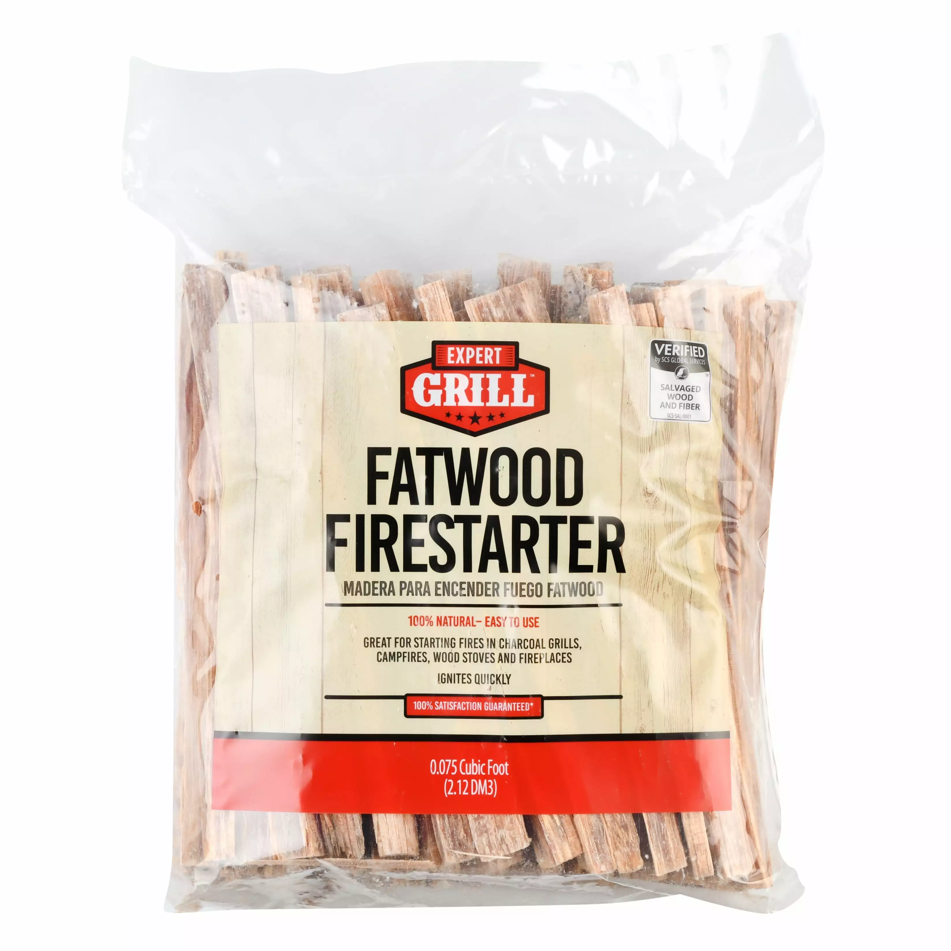 Expert Grill Fatwood Firestarter Charcoal and Wood Fires