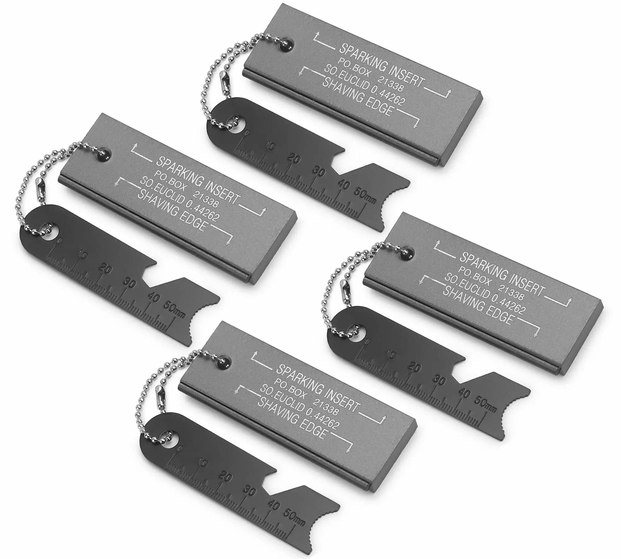 Fire Starter Magnesium Flint Tools - Waterproof Emergency Matches 4 Pack