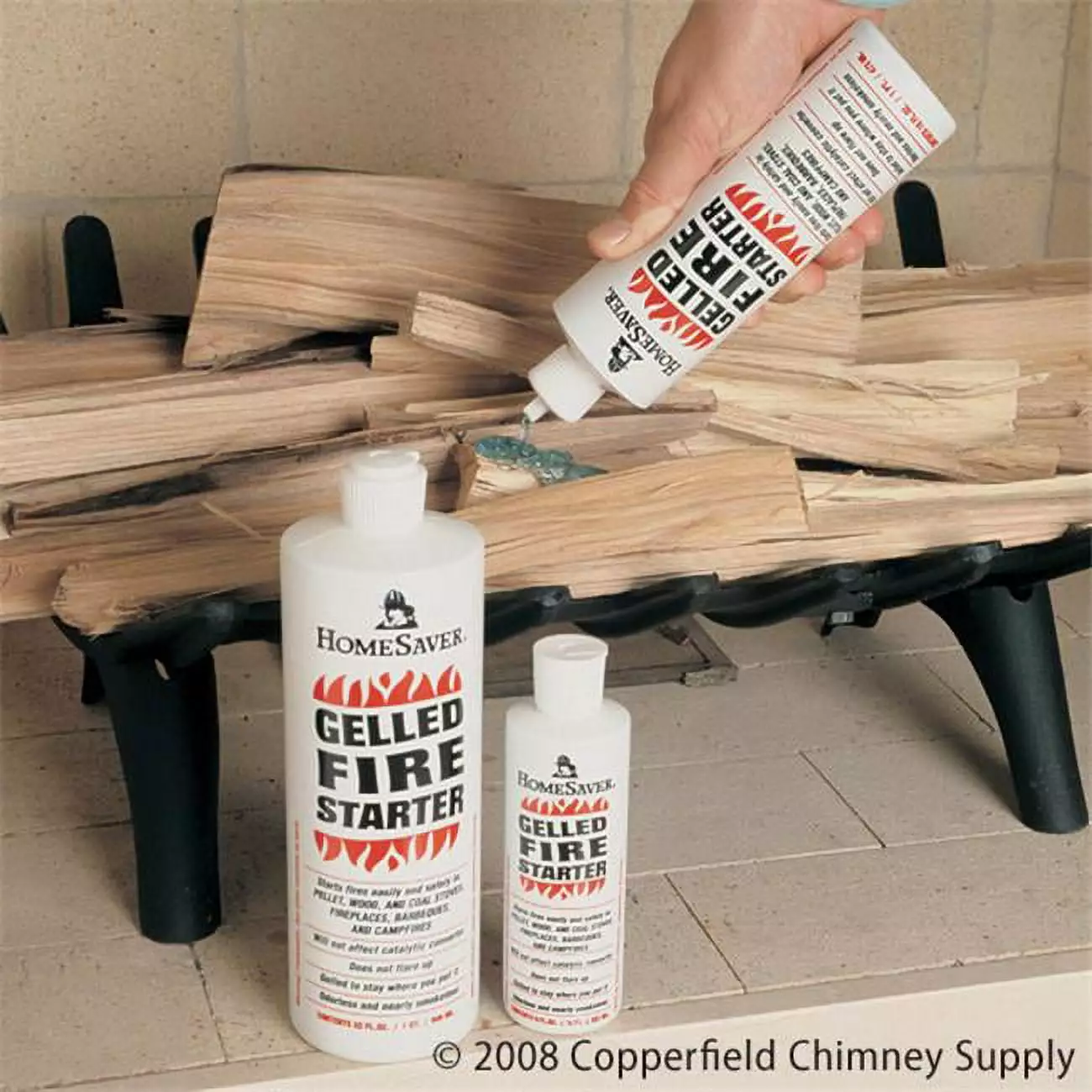 .W. Perkins Co 10493 HomeSaver Gelled Firestarter Case Twelve 32 oz Bottles