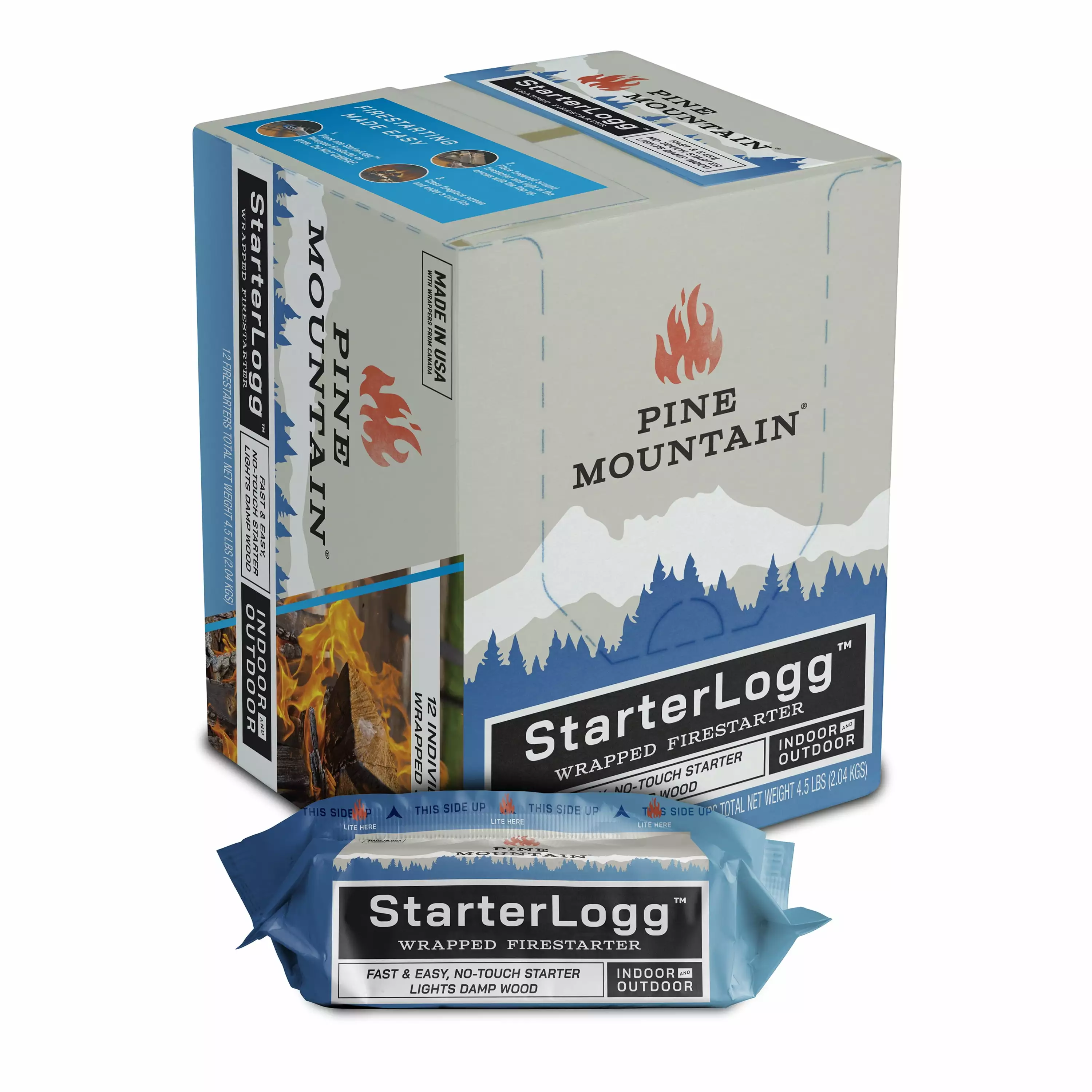 Pine Mountain Extreme Start Wrapped Fire Starters 0.4 lbs Campfires