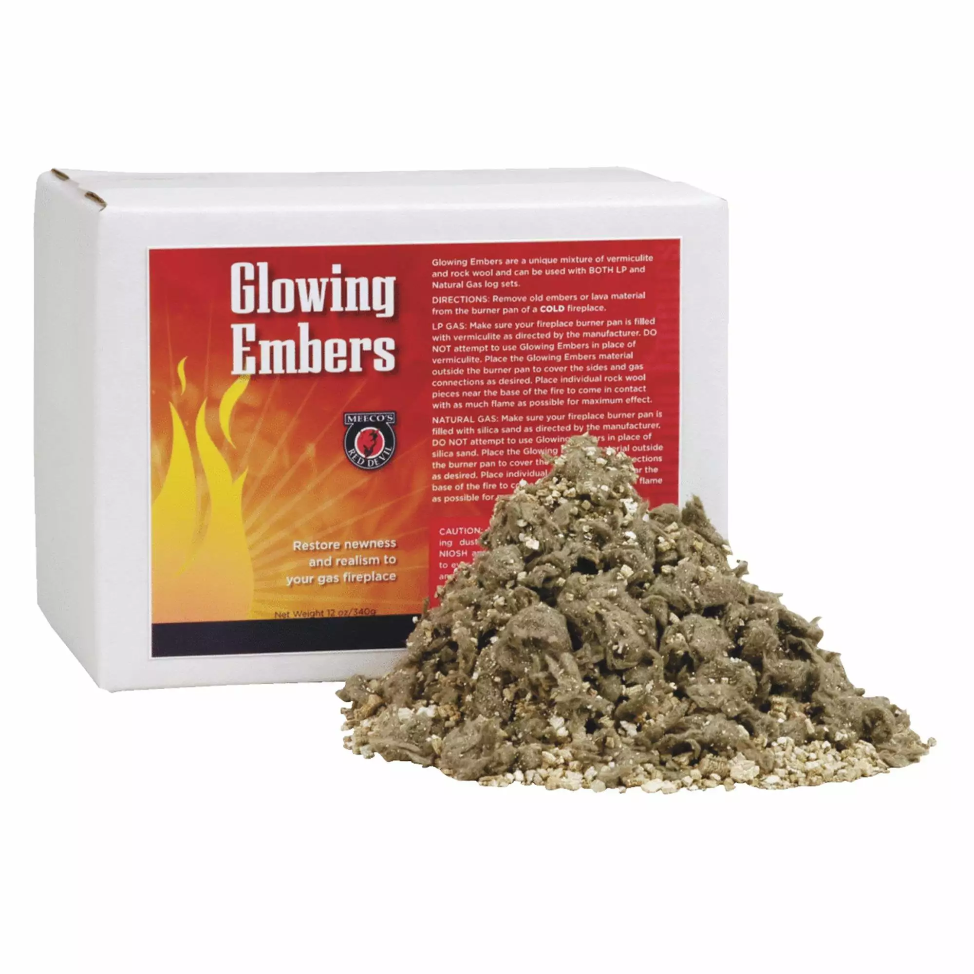 Meecos Red Devil Glowing Embers 585 Fireplace Decoration Indoor Use