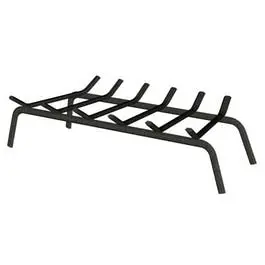 30-Inch Black Wrought Iron Fireplace Grate Large Fireplaces Panacea