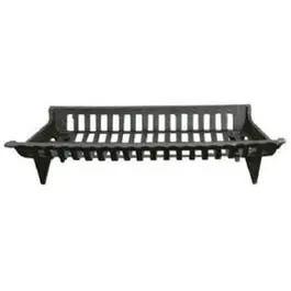Cast Iron Fireplace Grate 27-Inch Black Heavy Duty Log Holder Various